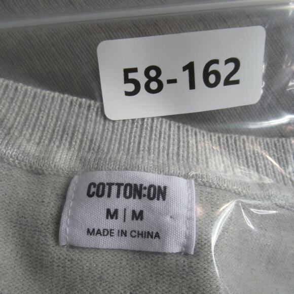 Cotton On Cardigan Womens Medium Gray Knit Sweater Preppy School Girl Soft - Picture 8 of 8
